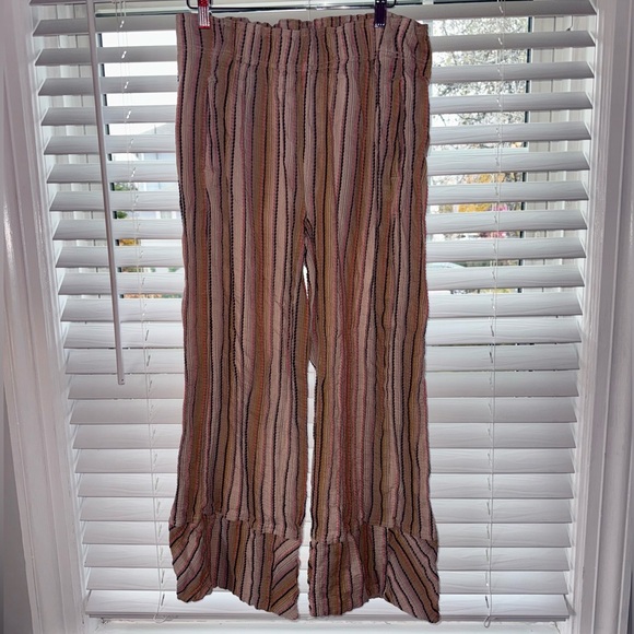 Free People Bohemian Day’s End Stripe Pants - Neutral Combo - Size Medium - Picture 3 of 5